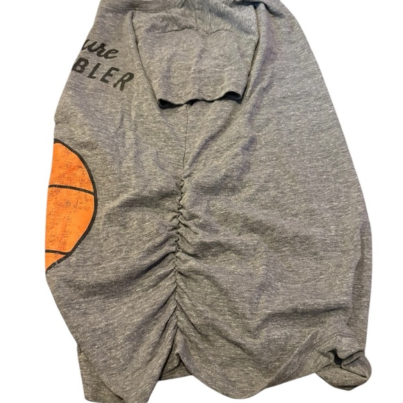 Motherhood Maternity "Future Dribbler" Gray T-Shirt Size S - Picture 2 of 4